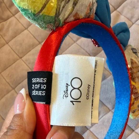 Disney Snow White Inspired Ears Headband with Blue and Red Accents - Picture 3 of 5